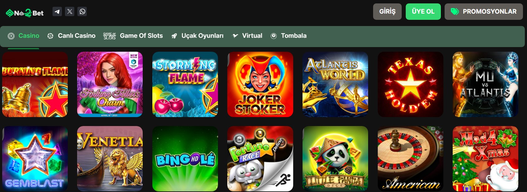 No2bet Altyapı